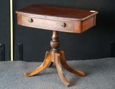   Pedestal hall table with drawer      $180