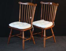   Pair of wooden chairs    $240