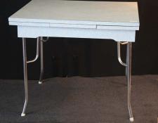 293    Formica and chrome dining table     $200