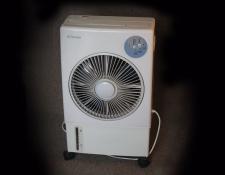 71    Dimplex evaporitive cooler. Fan or water vapor cooling. Remote control      $95